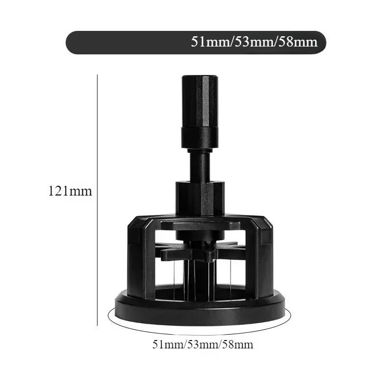 Rotary Needle Powder Distributor 51/53/58mm Magnetic Non-slip Coffee Tamper Needle Portable Espresso Hand Tampers Stirrer Cafe