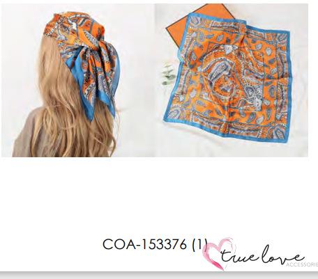 European and American silk scarves retro-printed paisley pattern 71 square scarf bag head versatile scarf