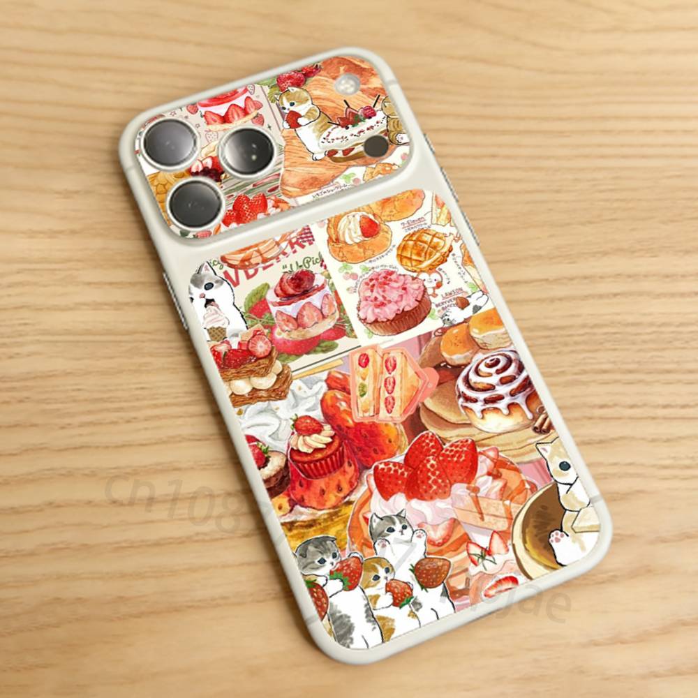 

Delicious Food Series For iPhone 17 pro Max/17 pro Full Cover Decal Skin Wrap Colorful Rear Protective Sticker Film iPhone17promax