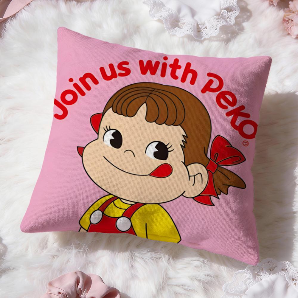 Hot F-FFujiya Cushion Cover Soft Washable Pillow Case Multi-Scene for Couch Bed Travel Office Use