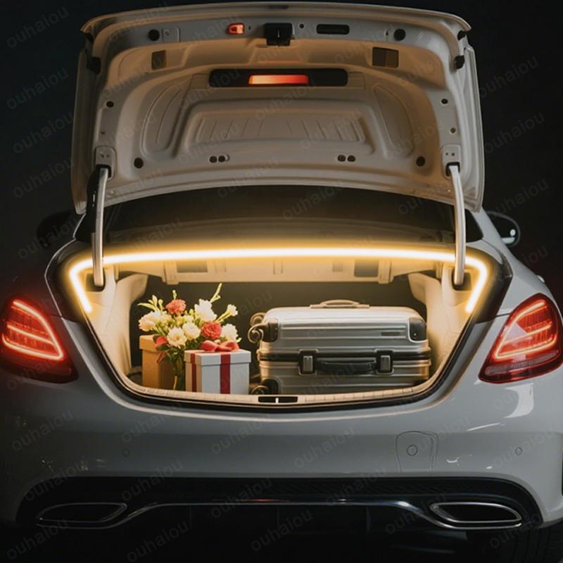 For 2011-2025 Mercedes-Benz C Class trunk light modification light Atmosphere lights White warm white Rear Trunk LED Light Bar