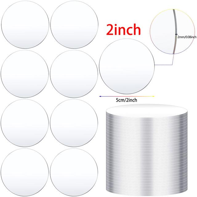 1/2mm Clear Circle Acrylic Sheet Plexiglass Disc Round Sign for Milestone Marker,Name Card,Cricut,Engraving,Painting,DIY Project