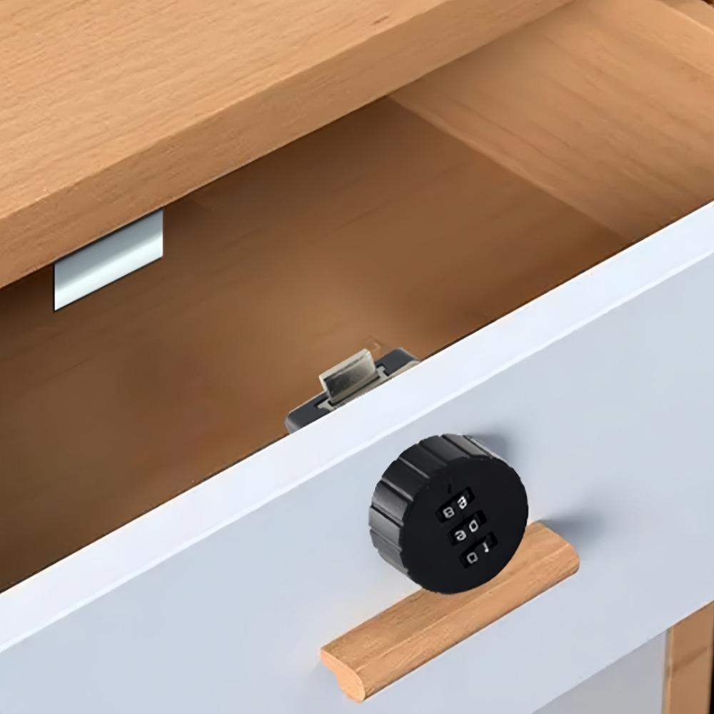 Drawer Password Lock Metal Mechanical Keyless 3-Bit Password Suitable For Wardrobe Storage File Cabinet Furniture Universal Lock