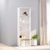 Bookcase - VIDAXL - 5 Levels - Engineered Wood - White - 60x30x189 Cm