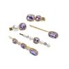 5 PCS Rhinestone Pin Metal Hair Clips Green Crystal Hair Pin Decorations For Lady Women Girls