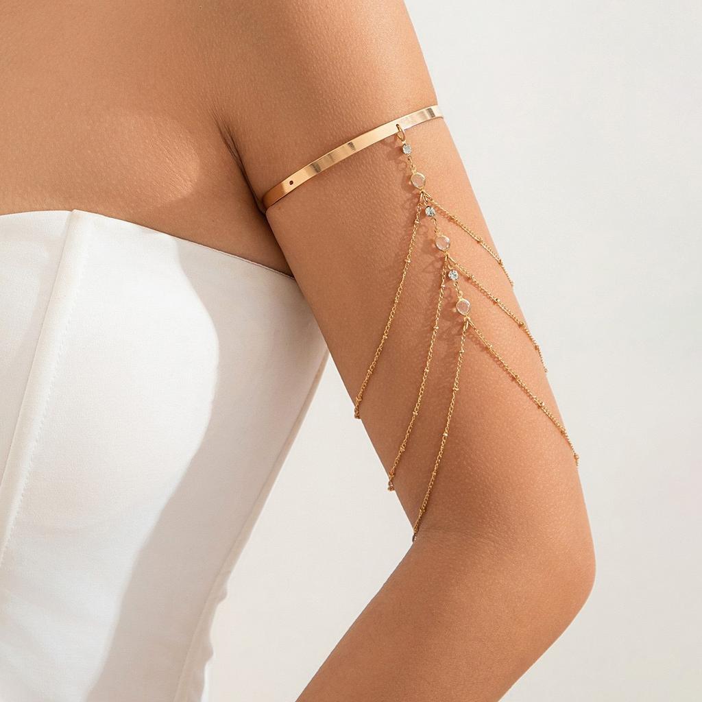 Jewelry simple fringed chain arm bracelet retro fashionable sexy multi-layer fringed bracelet inlaid arm chain