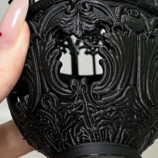 Gotische Decoratieve Kandelaar 3D Geprint Vintage Middeleeuwse Zuilkaarsenstandaard voor Tafel Haard Decoratie