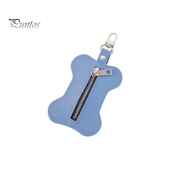 Suport pentru sac pentru caca pentru animale de companie Închidere cu fermoar Dozator de saci de gunoi pentru câini cu cârlig Organizator portabil pentru sac de gunoi pentru exterior