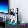 PS5 Slim/Pro Console Cooling & Charging Stand with RGB Lighting and Headphone Holder