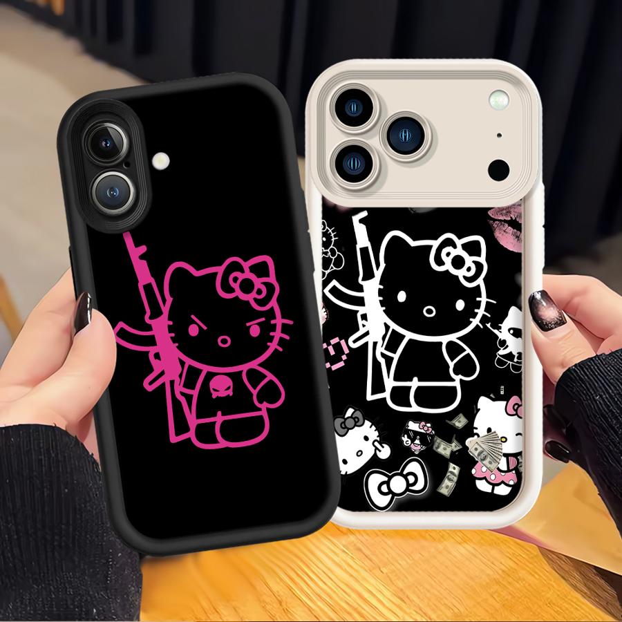 Ak47 K-Kittys Cat Phone Cover Case for Apple iPhone 17 Pro Max 13 Mini 14 Plus 16e XS XR 16 Air 15 11 12