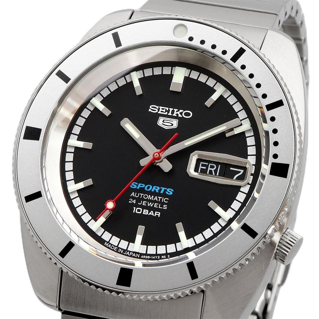 Seiko 5 SPORTS Automatyczny Zegarek Mechaniczny Wzór Heritage Przedruk Model Limitowany Five Sports Wyprodukowano w Japonii SRPL05 Srebrny x Czarny Model Zagraniczny [Seiko]