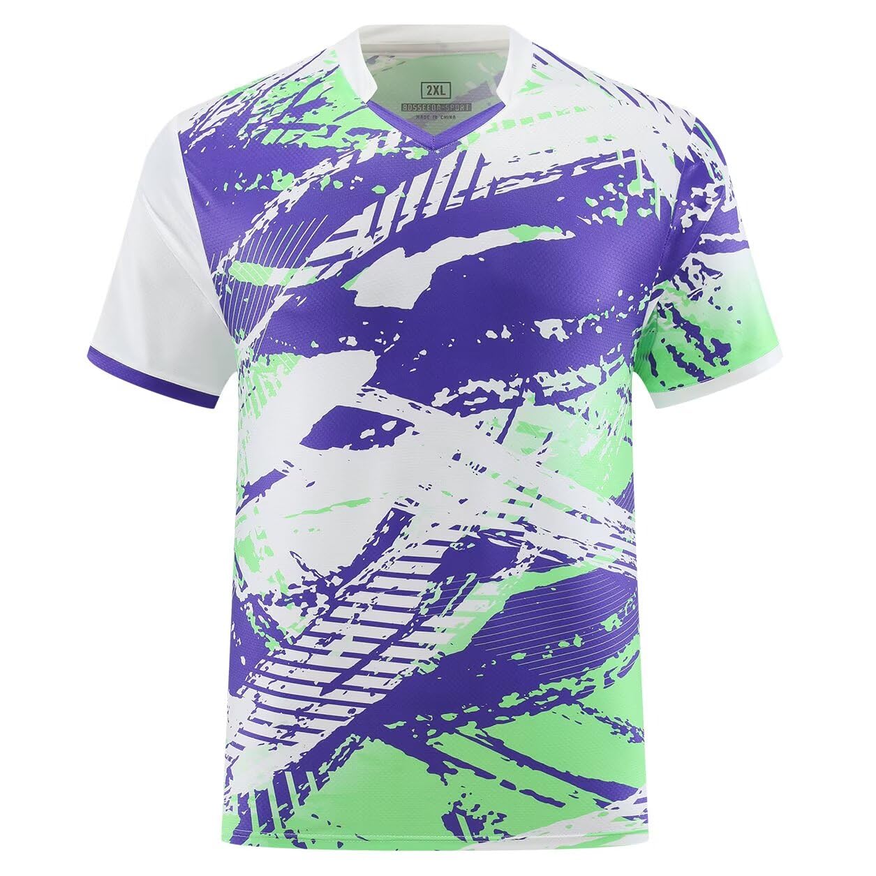 

Anmurye Футболка с коротким рукавом для настольного тенниса с геометрическим рисунком Идеально подходит и Стильная летняя одежда для тренировок Размер Мужская футболка Узор, Бадминтон, Тренировки,