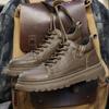 Martin boots autumn British style retro casual leather shoes sports waterproof non-slip heightening boots