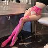 Man Desire Sex Stockings Fishnet Socks Black Side Mesh Retro Rose Sexy Hollow Stockings Pantyhose 4022