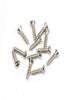 Electric Guitar Pickguard & Bridge Cover Screws, Sheet Metal, 4 X 1/2", Oval Head, Set of 12