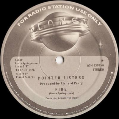 12inch Record POINTER SISTERS - Fire AS11397 Planet 1978 US Rock Used