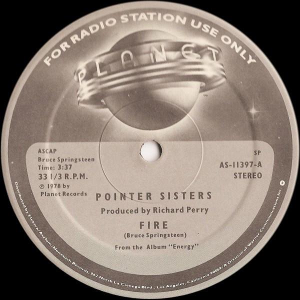

12inch Record POINTER SISTERS - Fire AS11397 Planet 1978 US Rock Used