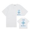 Men Women Streetwear Short Sleeve T-Shirt With Geometric Letter Print Loose Fit Cotton Tee Casual