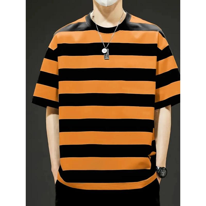 Fashion Printed Short Sleeve Men's Comfort Top Loose T-Shirts Men’s