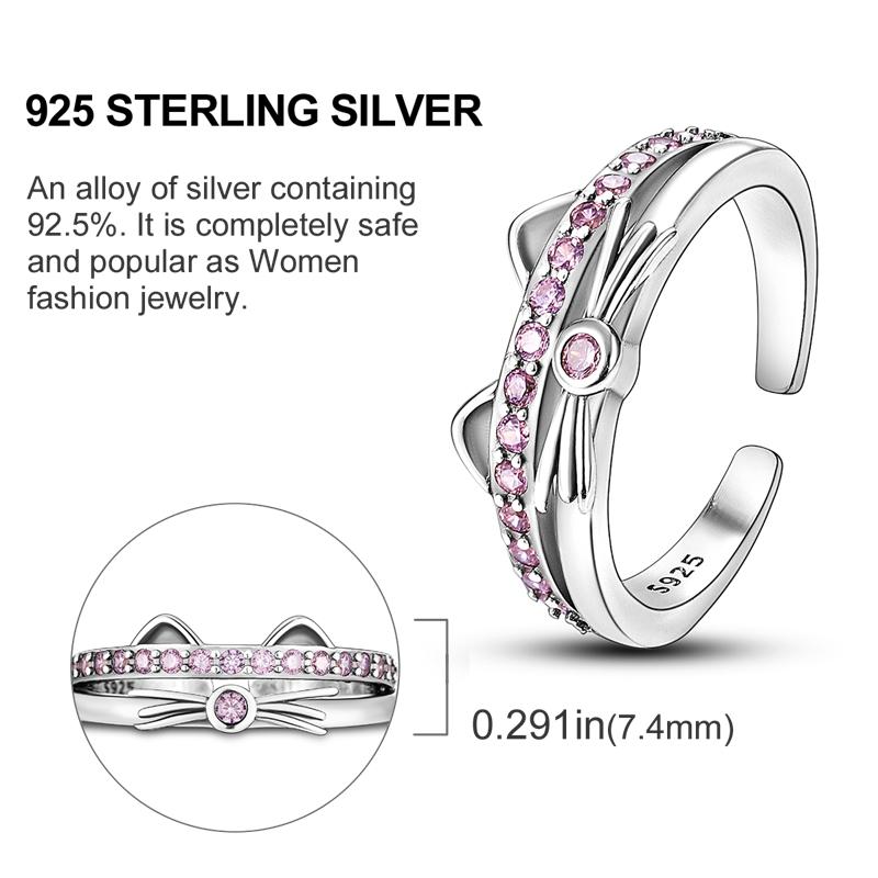 Originální stříbrný prsten 925 Barevné diamanty Zirkony Prsten na prst Pro ženy Šperky Svatební Zásnubní Dárek k narozeninám