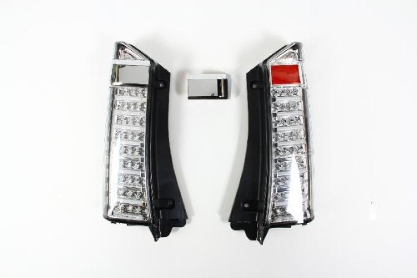 VALENTI Jewel LED Tail Lamps LEDs 12 LED for Nissan (72 + Bars), Clear/Chrome, N-BOX (H23.12-), JF1/2 (All Grades), TH12NBX-CC-1
