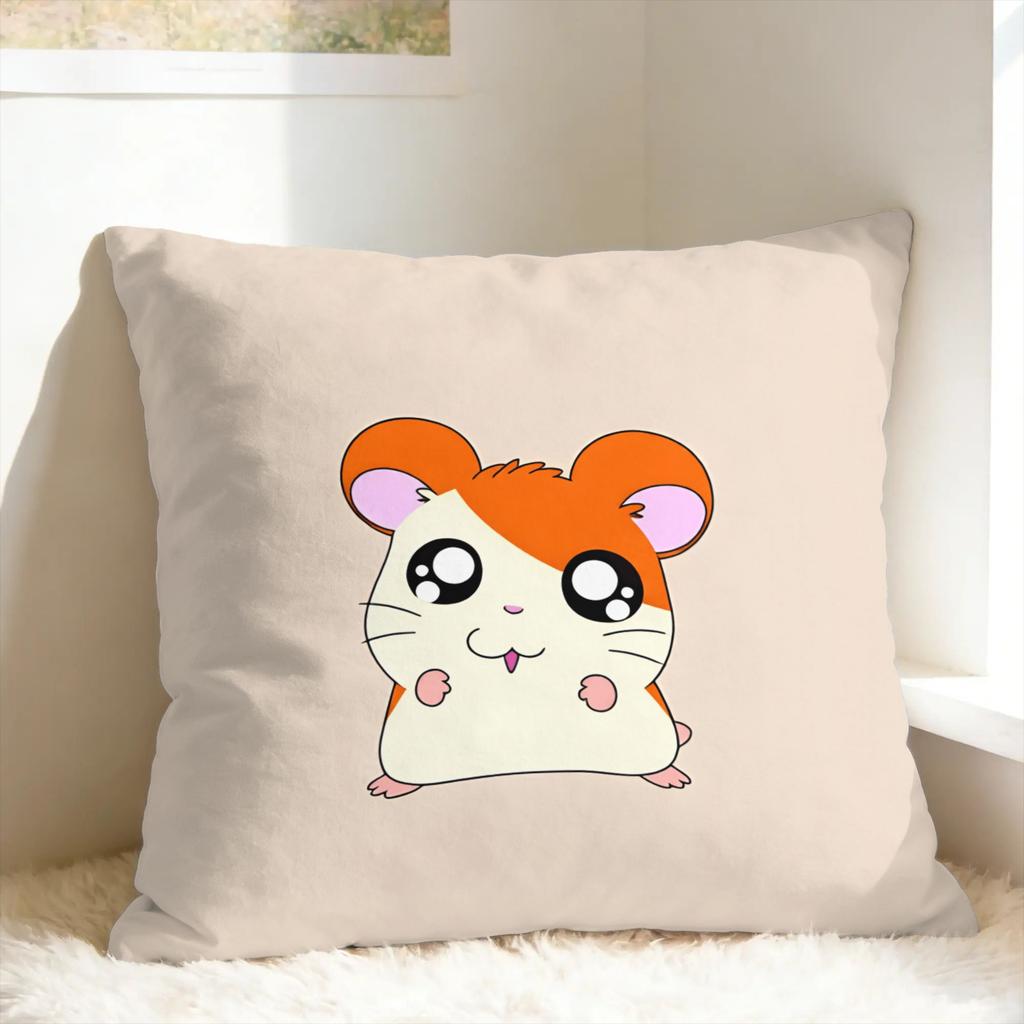 Cute HHamtaroS Mouse Pillow Case Novelty Pillow Cover Comfy Pillowcases For Sofa Home Decoration