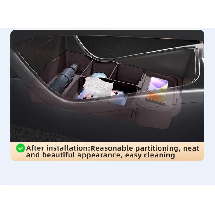 For Denza D9 Silicone Storage Box Center Console under Layer Modification Special Car Interior Accessories Organizer