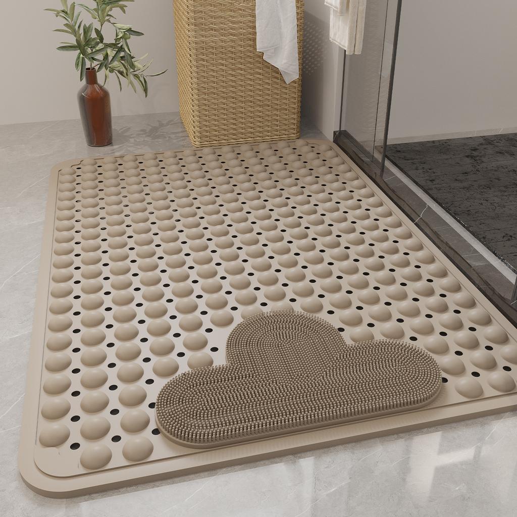 Environmentally Friendly TPE Bathroom Anti Slip Pad Home Shower Room Elderly Pregnant Anti Fall Massage Foot Pads Bath House Safety Shower Mat