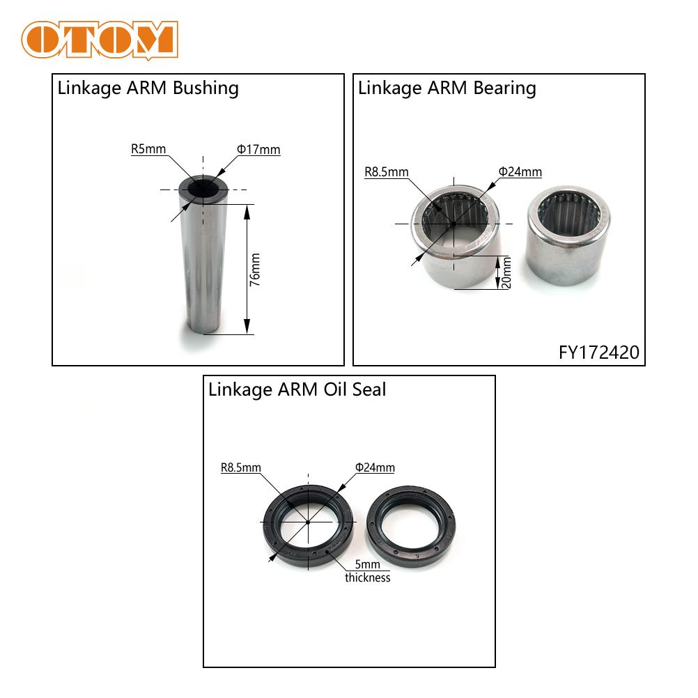 OTOM Motocycle Triangle Lever Linkage ARM Oil Seal Bearing Bushing Repair Set For HONDA CRF150R CRF150RB CONNECTING ROD SUB-ASSY
