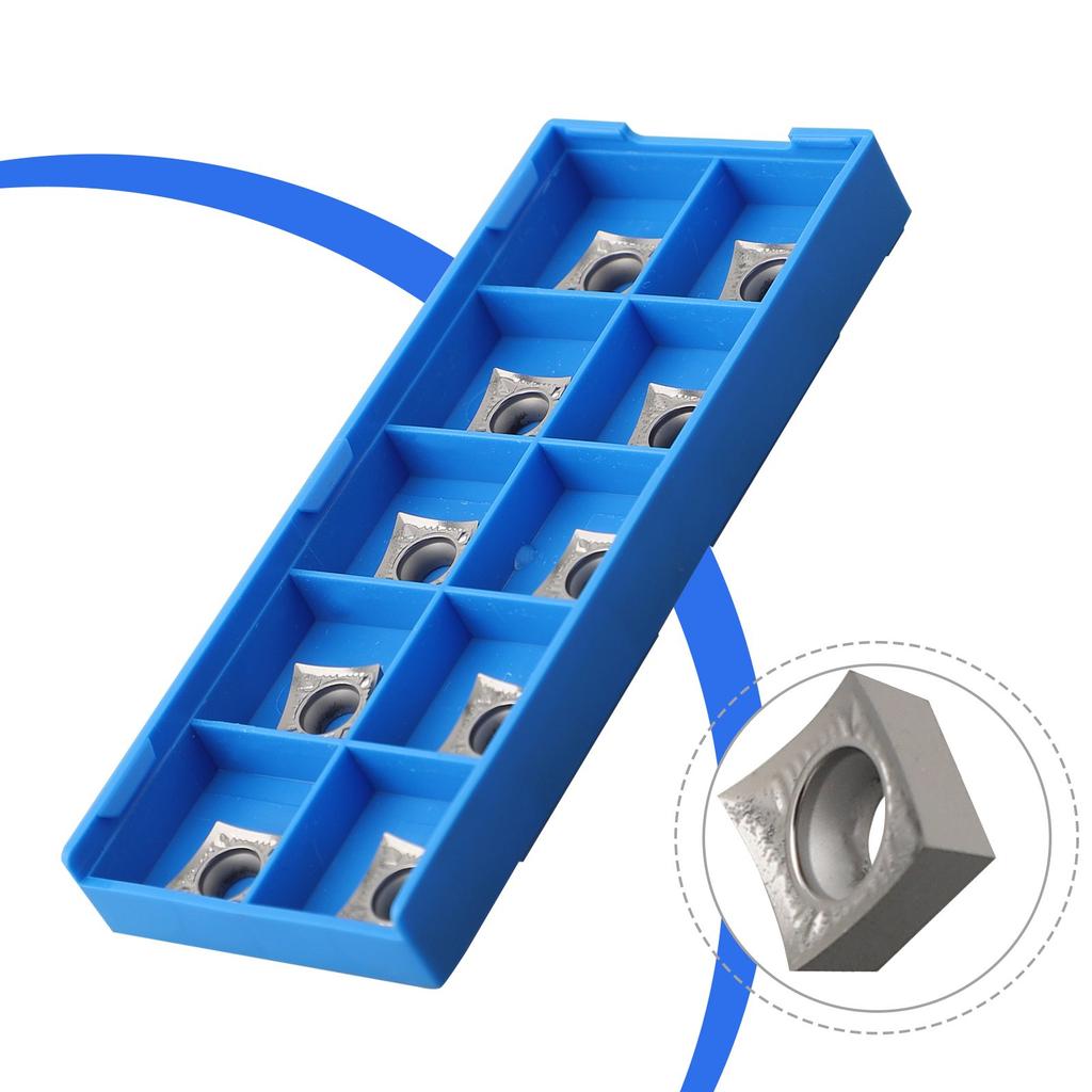 10pcs Carbide CNC Inserts CCGT09T308AK CCMT09T3 Lathe Blades for Aluminum Machining with Stable Performance and Tight Tolerances