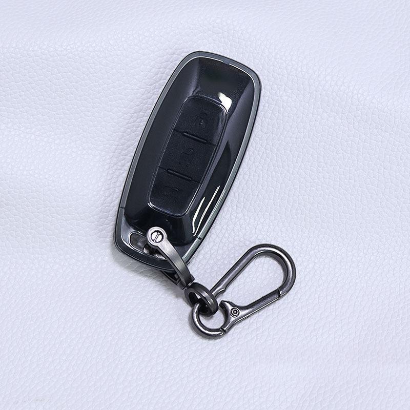 Transparent Black Soft Tpu For Nissan X-Trail Sylphy Altima Qashqai Pathfinder Kicks Ariya -  Car Key Case Protect Cover