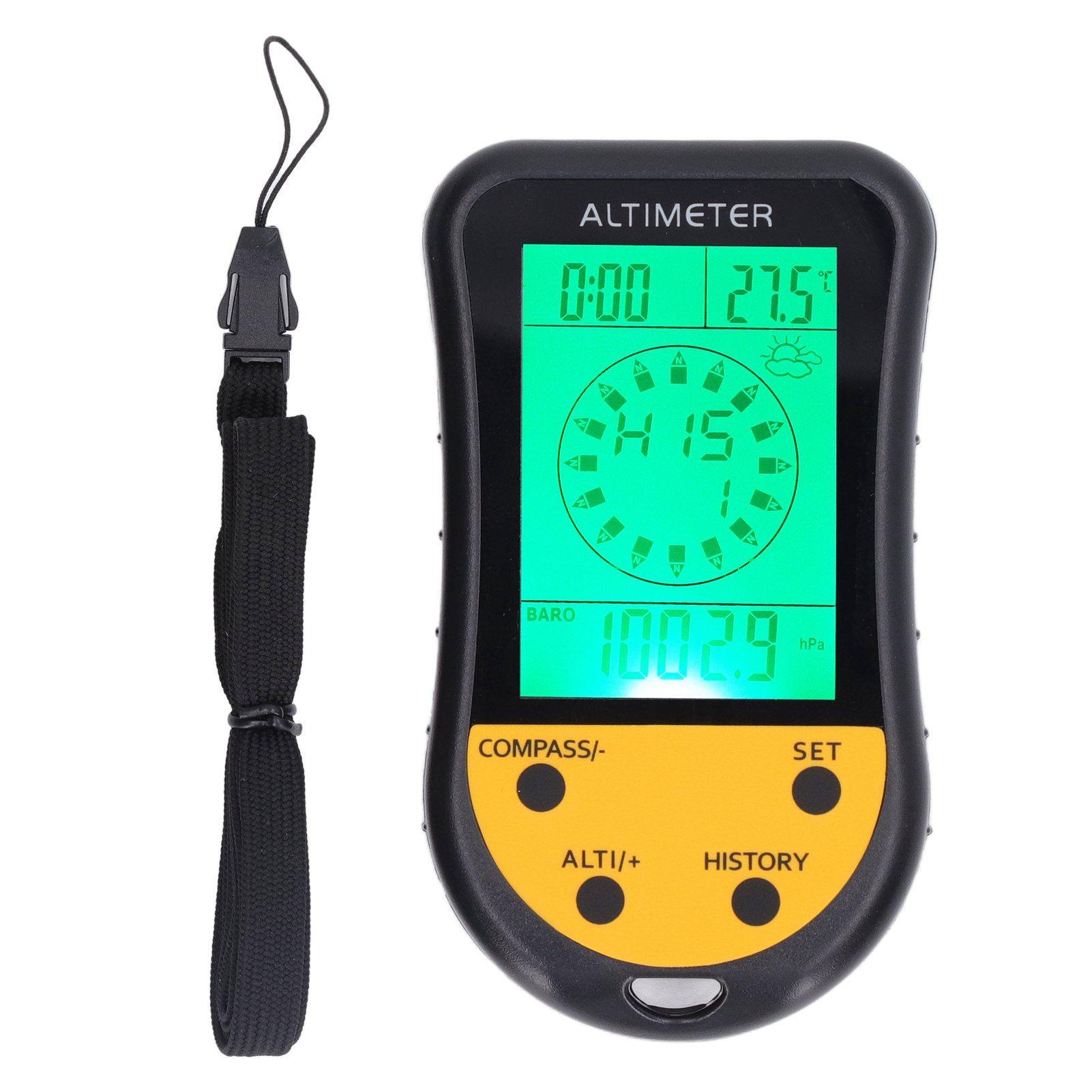 Cmperipheral Digital Altimeter 8 In 1 Multifunction Barometer Thermometer Weather Portable Sensor