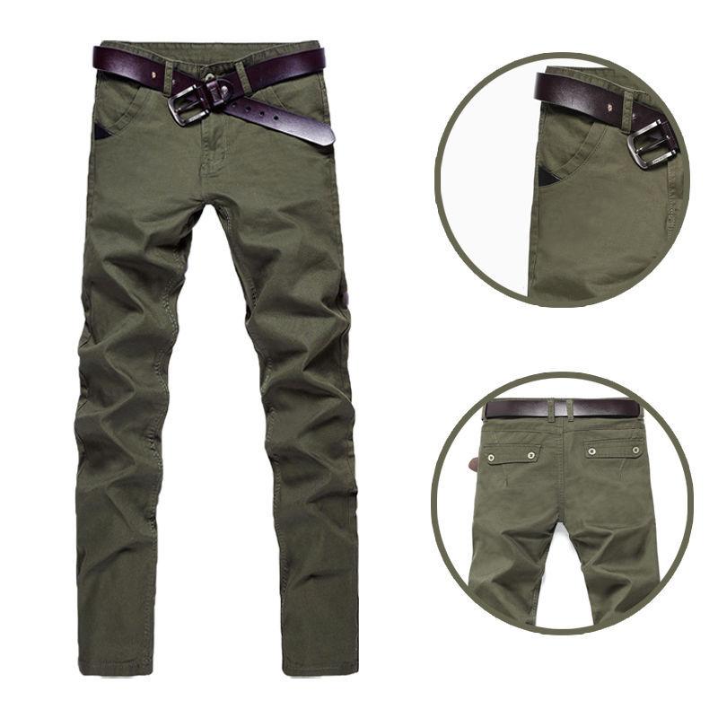 Four Seasons Wear New Men'S Casual Pants Loose Straight Work Pants Military Green Work Pants Men'S Wear Resistant