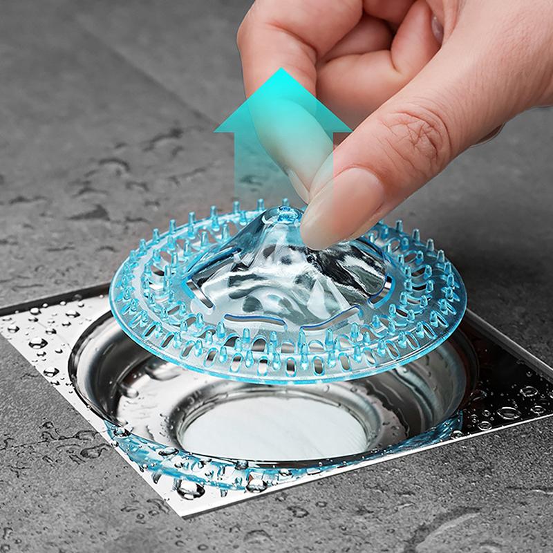 10Pcs Disposable Drain Filter Hair Catcher Hair Proof Bathroom Floor Drains Shower Drain Cover Anti-Clog Mesh For Hair/Waste