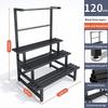 Waterproof Multi-Layer Ladder Shelf Stainless Steel Metal Flower Step Display Stands Balcony Flower Room Plant Rack