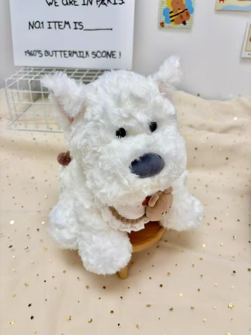 

West Highland White Terrier Plush Toy Gift For Events And Decor Bib
