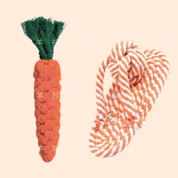 Durable Cotton Rope & Frisbee Toy Set for Small to Medium Dogs