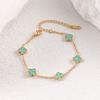 Bracciale Mini Quadrifoglio Madreperla 9mm Lussuoso e di Alta Gamma per Donna Resistente al Colore