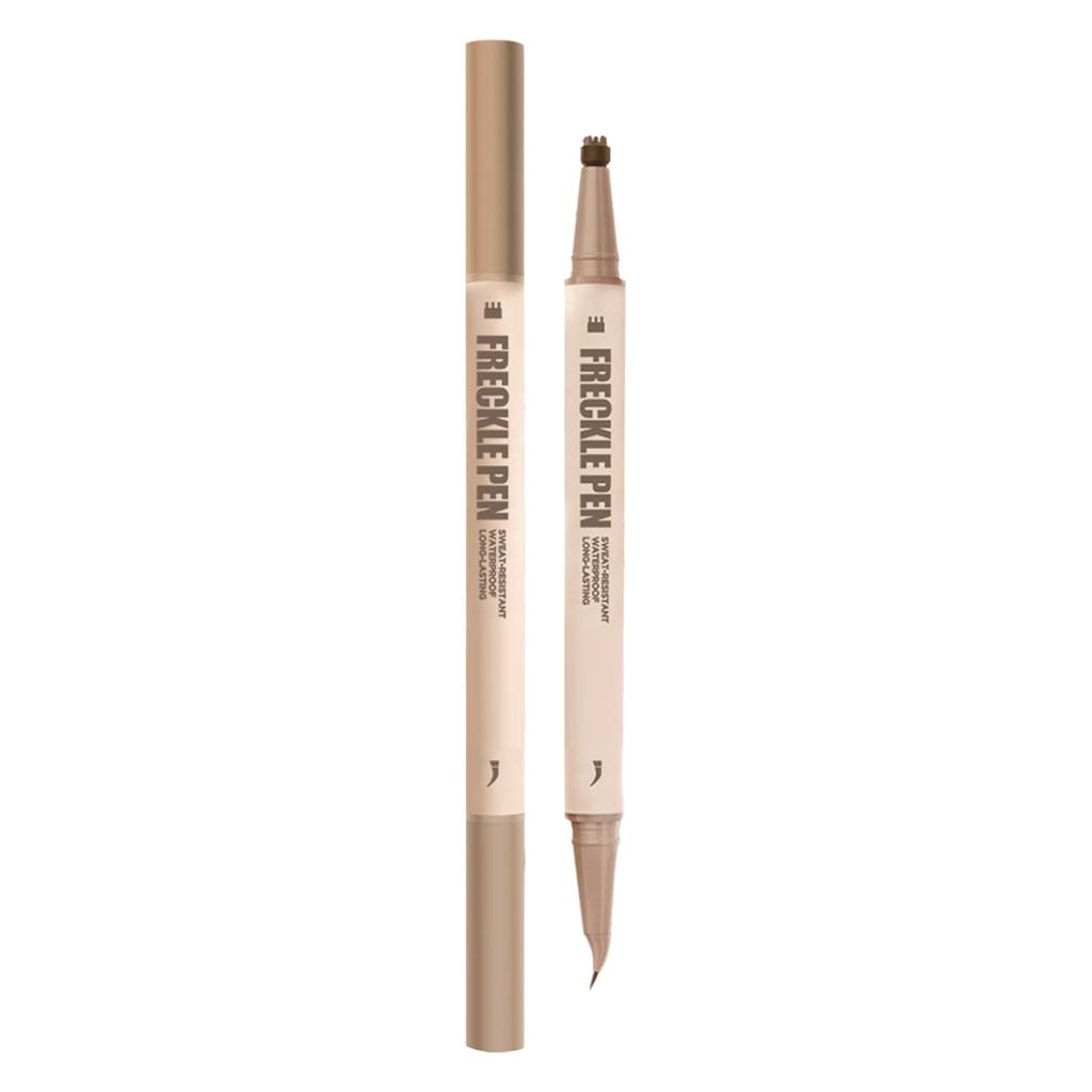 Dual-Ended 2-in-1 Eyeliner & Freckle Tool – Angled Tip + 6-Point Stamp, Water & Smudge Resistant, Long-Wearing for Daily Look