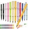 12-Color Erasable Eternal Pencils for Children - No Sharpening Needed, Ideal for Students and Drawing.