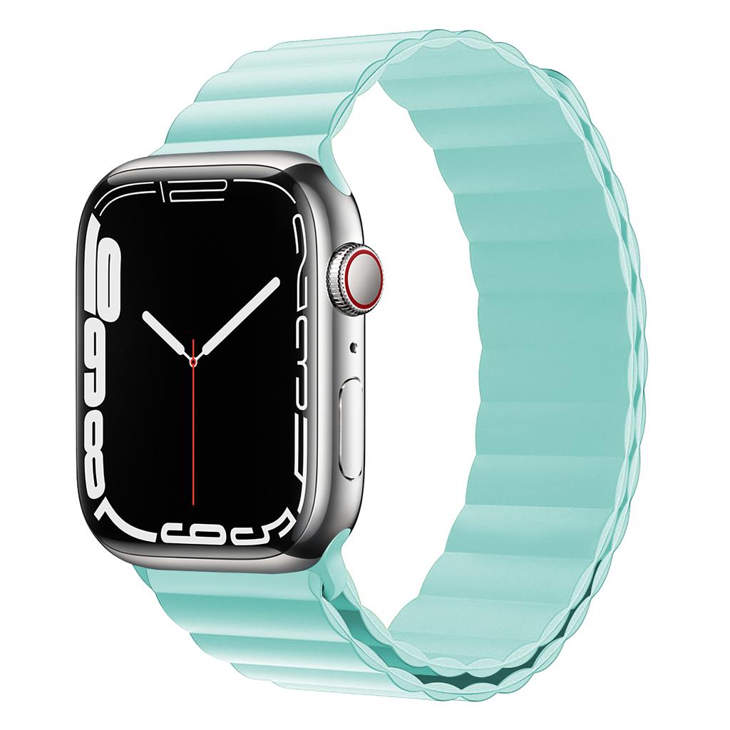 Magnetic loop strap For Apple watch ultra 3 band 44mm 40mm 45mm 41mm 42 49mm 46mm Silicone Bracelet iWatch series se 7 8 9 2 10