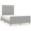 VidaXL Bed Frames with Headboard, Upholstered Bed, Double Bed, Adult Bedroom Interior Bed, Modern, Grey 3270513