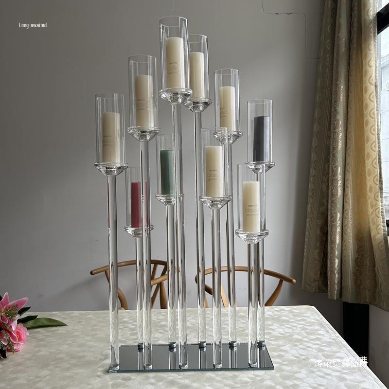 European Crystal Candlestick - Elegant Wedding & Home Décor Candle Holder