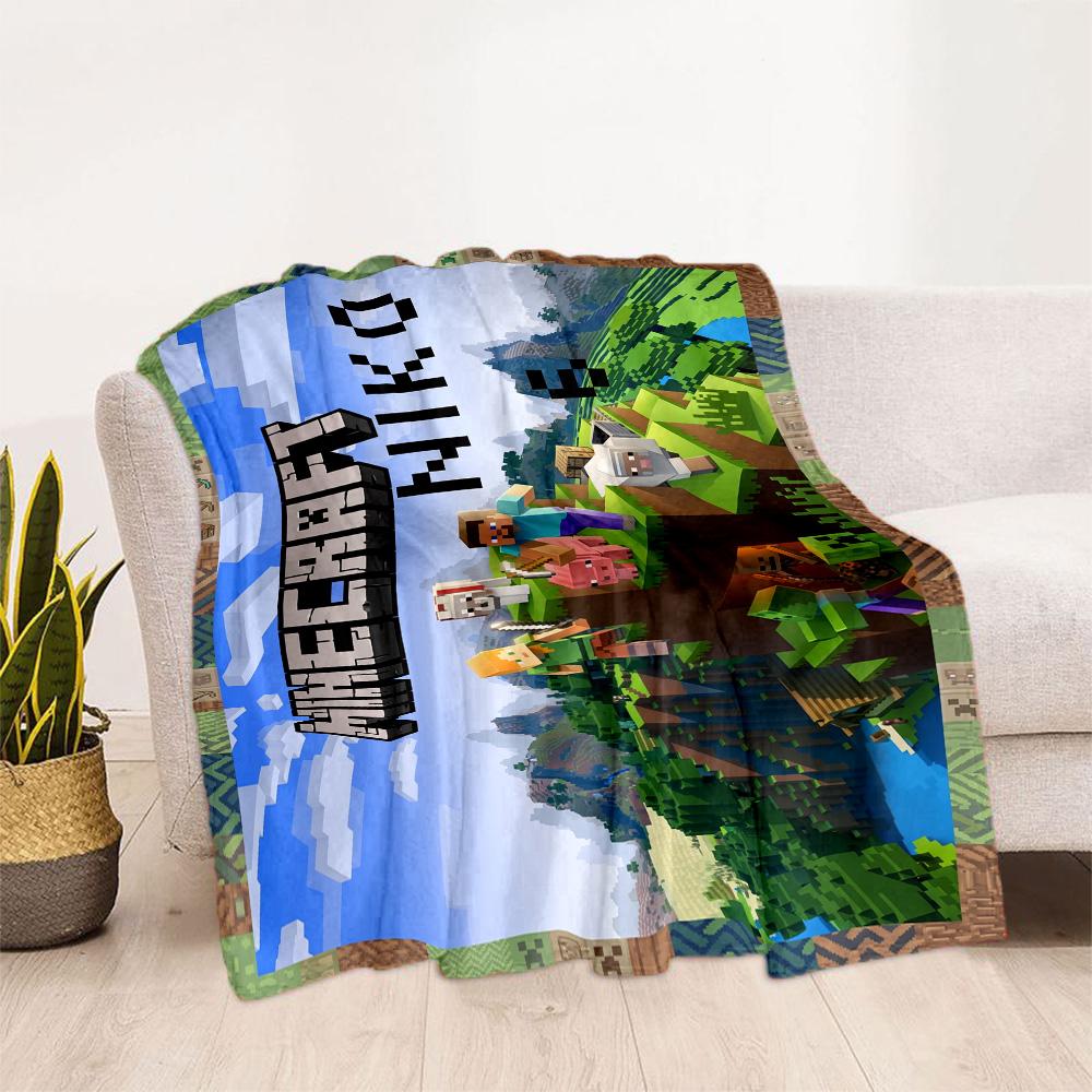 Minecraft 19 Blanket Comfortable Perfect for Office Chair Office Livingroom for All Occasions Warmthful Decor Ideal Gift For Birthday Valentine'S Day