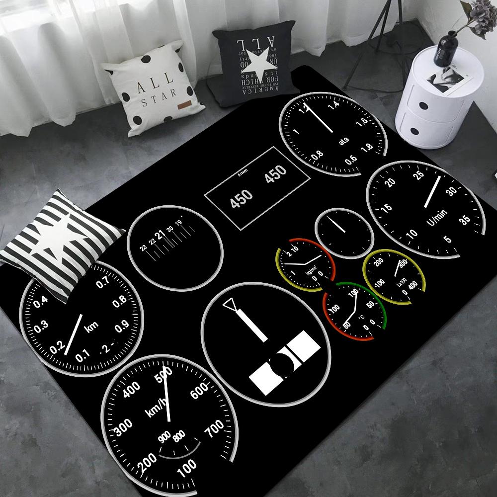 Kampfflugzeug Steuerung Cockpit Kabine Bodenmatte Fußmatte Rutschfest Waschküche Matte Wäsche Dekor Balkon Kind Wohnzimmer