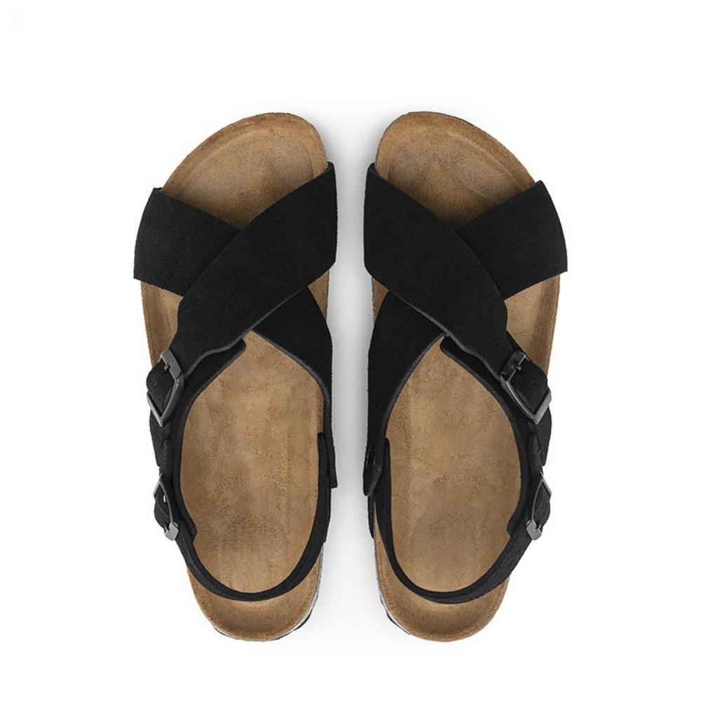 Fashion Brand Cork Sandals Men Open Toe Sandals Outdoor Walking Shoes Lightweight Gladiator Women Beach Sandals Flats