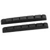 2Pcs Electric Guitar Nut Bone 6 String Pre Slotted Guitar Nut Replacement for Strat Black