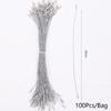 100Pcs Plastic Tag String Gold Silver Polyester Cotton Rope Christmas Tree Hang Tag Cord Fasteners Xmas Noel Navidad Natal