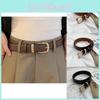 Fashionable Korean Style Brown Wide Metal Buckle Belt Ideal For Students And Everyday Wear