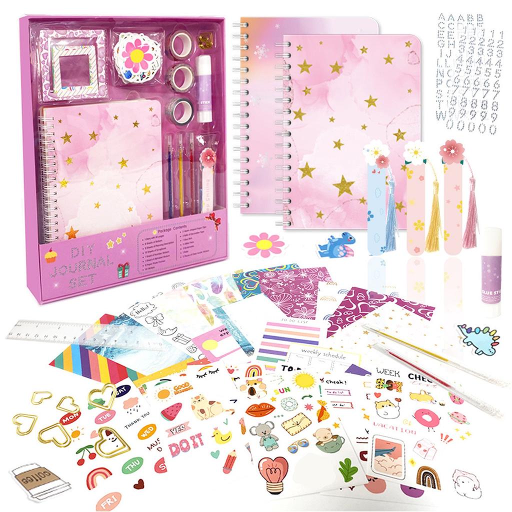 Girls DIY Journal Set - DIY Journal Set For Teen Girls, Stationery Set, Scrapbook And Journal Supplies Set, Journal Art Craft Set1ML